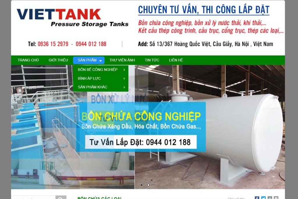 Lốc bồn thép bồn inox